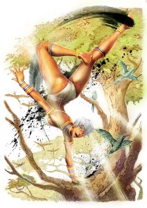 Elena, Capoerista del Viento y la Tierra.