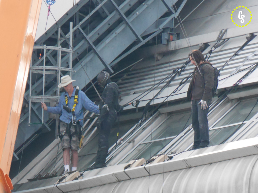 On the set of Captain America, Chadwick Boseman plays the Black Panther Featuring: Chadwick Boseman, Sebastian Stan Where: Berlin, Germany When: 12 Aug 2015