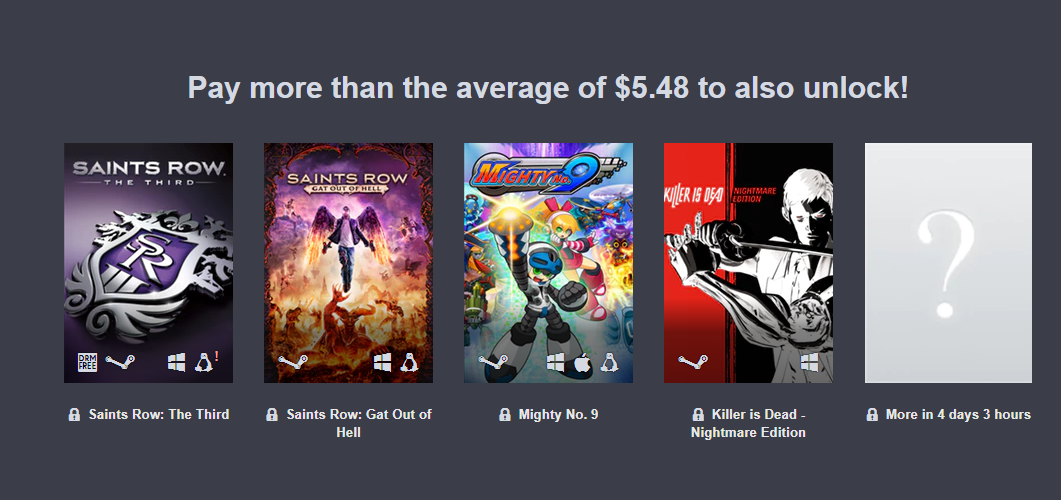 Segundo paquete del Humble Bundle.