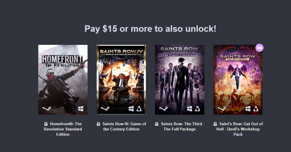 Tercer paquete del Humble Bundle.