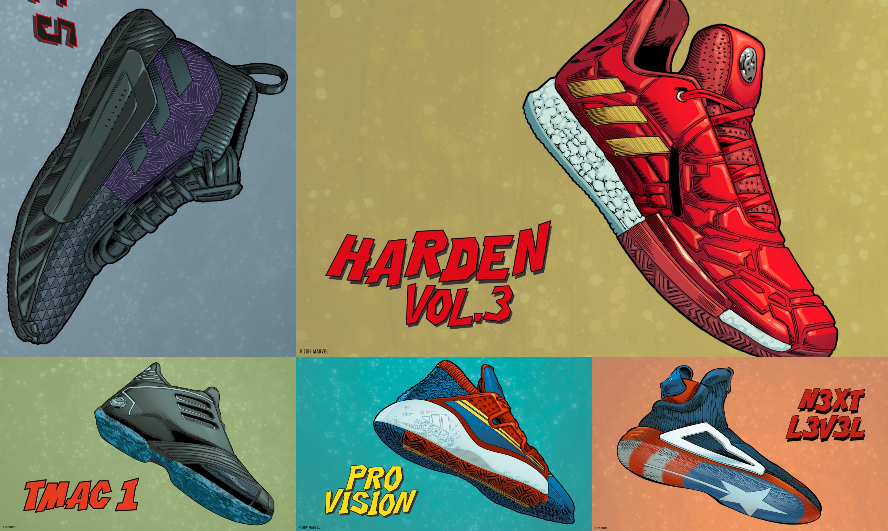 Asistencia Tratar Definitivo adidas y Marvel celebran a los héroes más poderosos del baloncesto con una  nueva colección de calzado - VGEzone