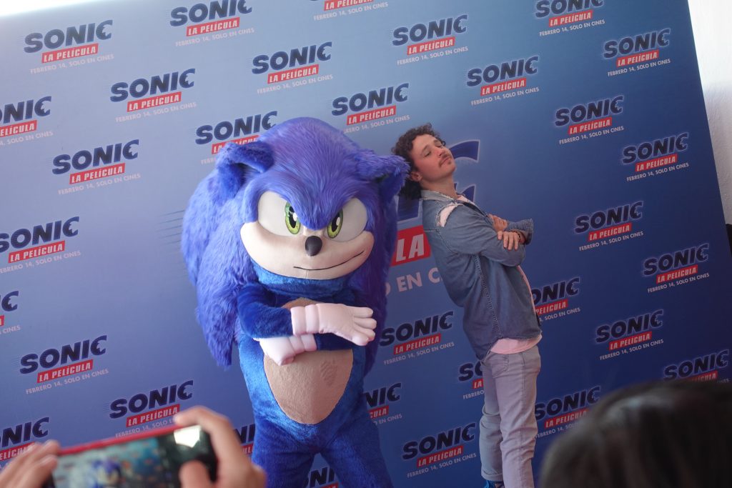 Alfombra Roja Sonic La Pel&iacute;cula y Luisito Comunica