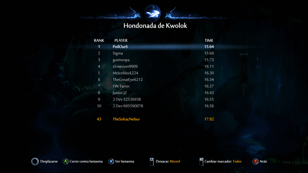 Record Ori Spirit trial