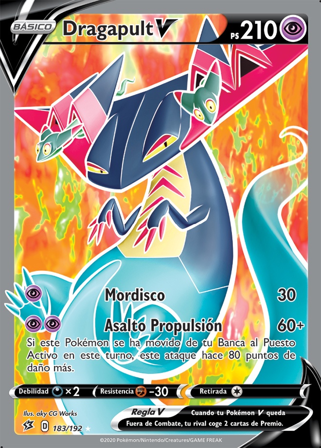dragapult full art pokemon tcg choque rebelde