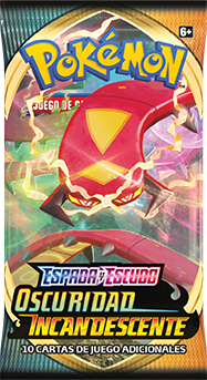 pokémon tcg oscuridad incandescente centiskorch booster