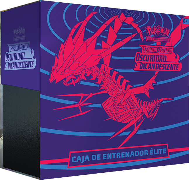pokémon oscuridad incandescente caja de entrenador élite