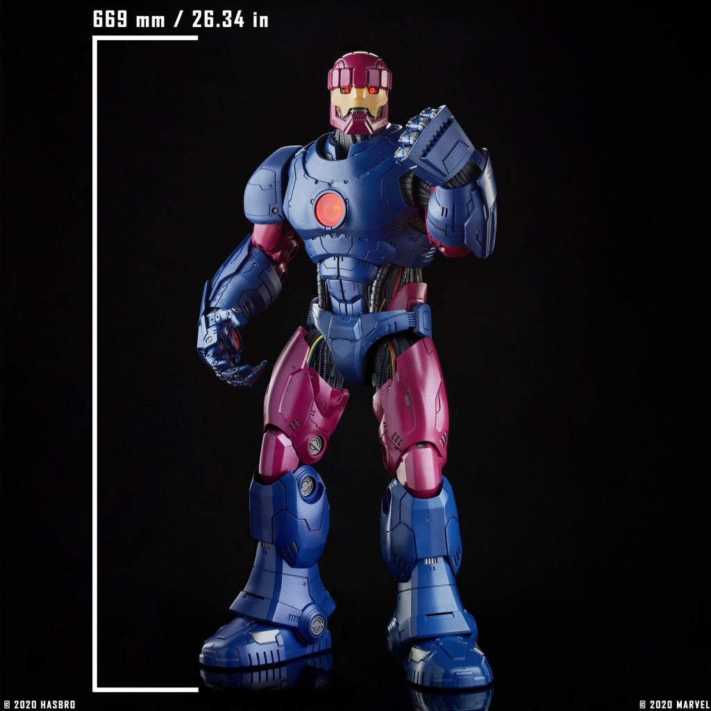 marvel legends centinela tamano