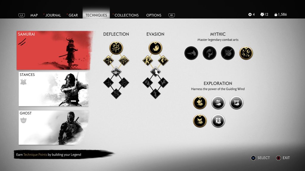 review ghost of tsushima habilidades 