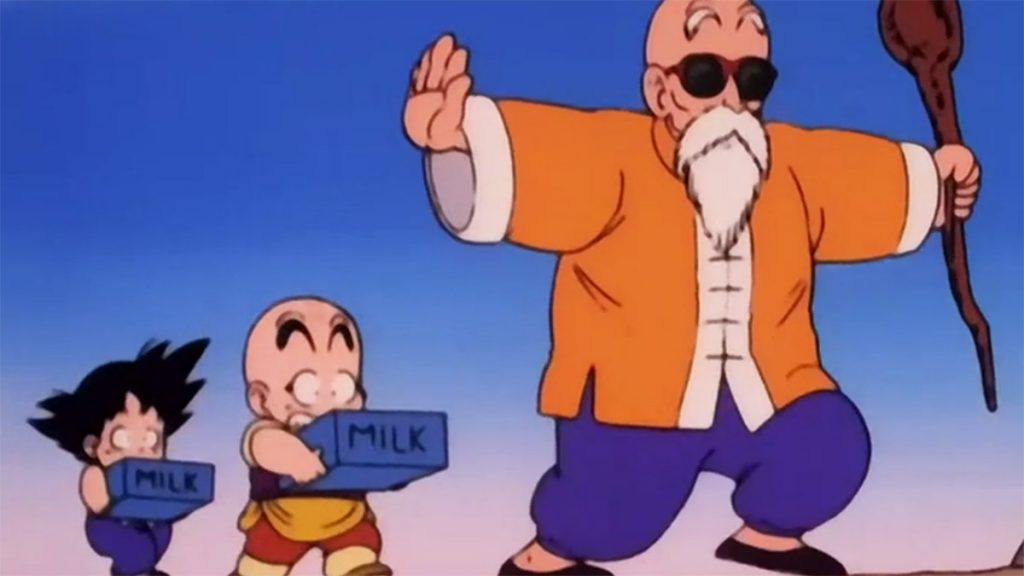 Roshi Goku y Krillin
