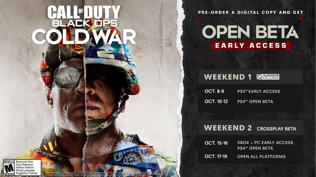 black ops cold war beta calendario