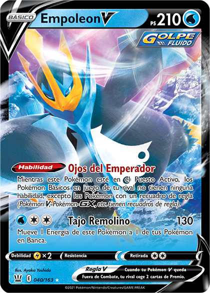 Pokémon JCC Estilos de Combate empoleon golpe fluido
