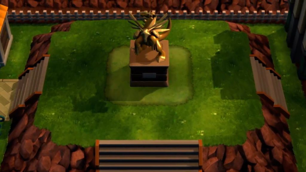 palkia estatua Pok&eacute;mon shining pearl