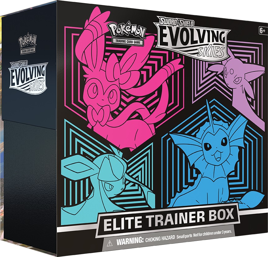 Pokémon JCC cielos evolutivos caja entrenador elite sylveon