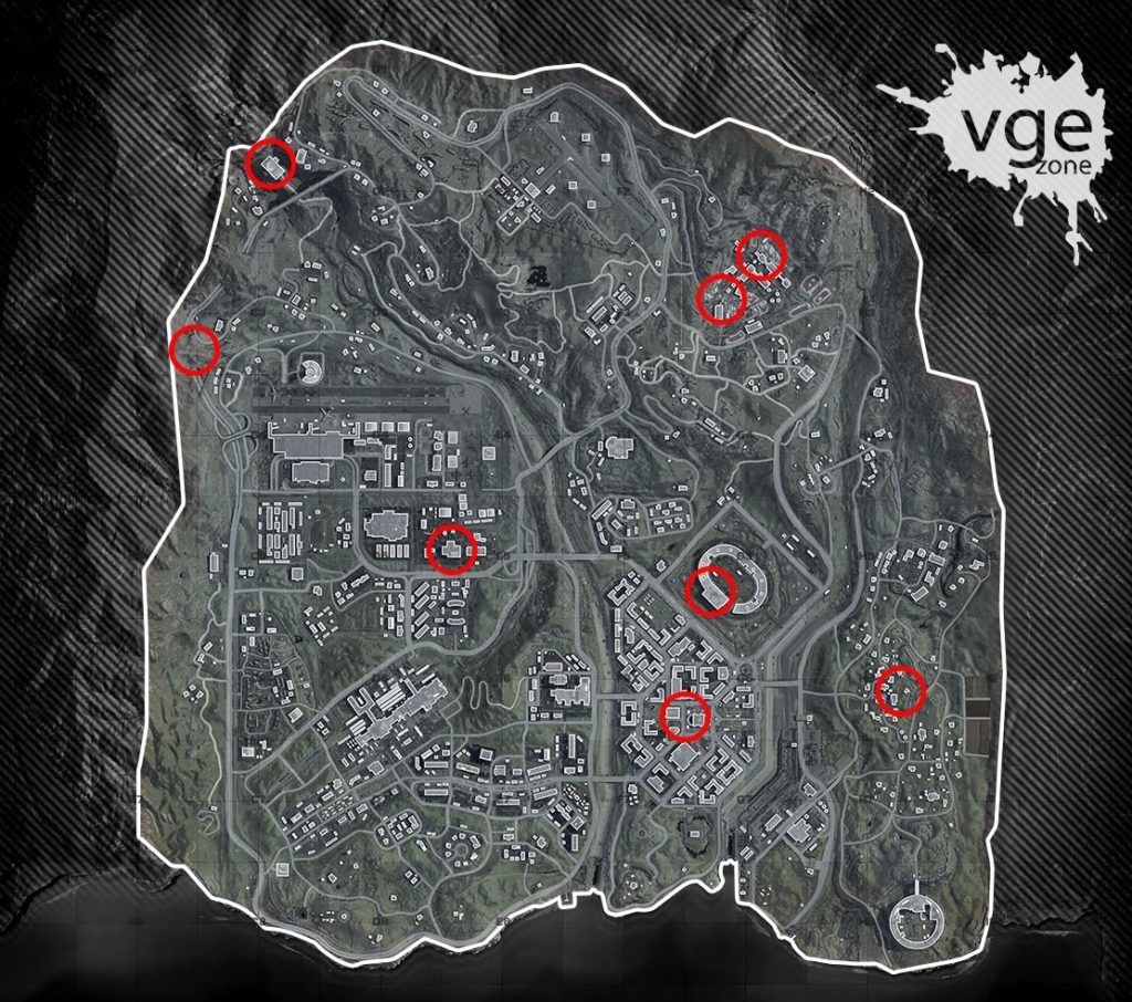 ubicacion puertas rojas warzone