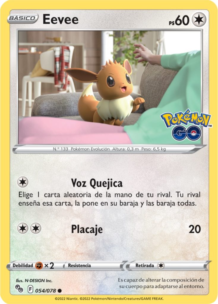 eevee Pok&eacute;mon GO Pok&eacute;mon TCG