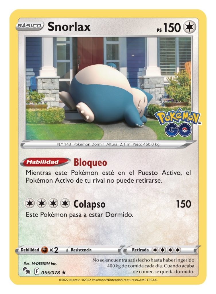 snorlax Pok&eacute;mon GO Pok&eacute;mon TCG