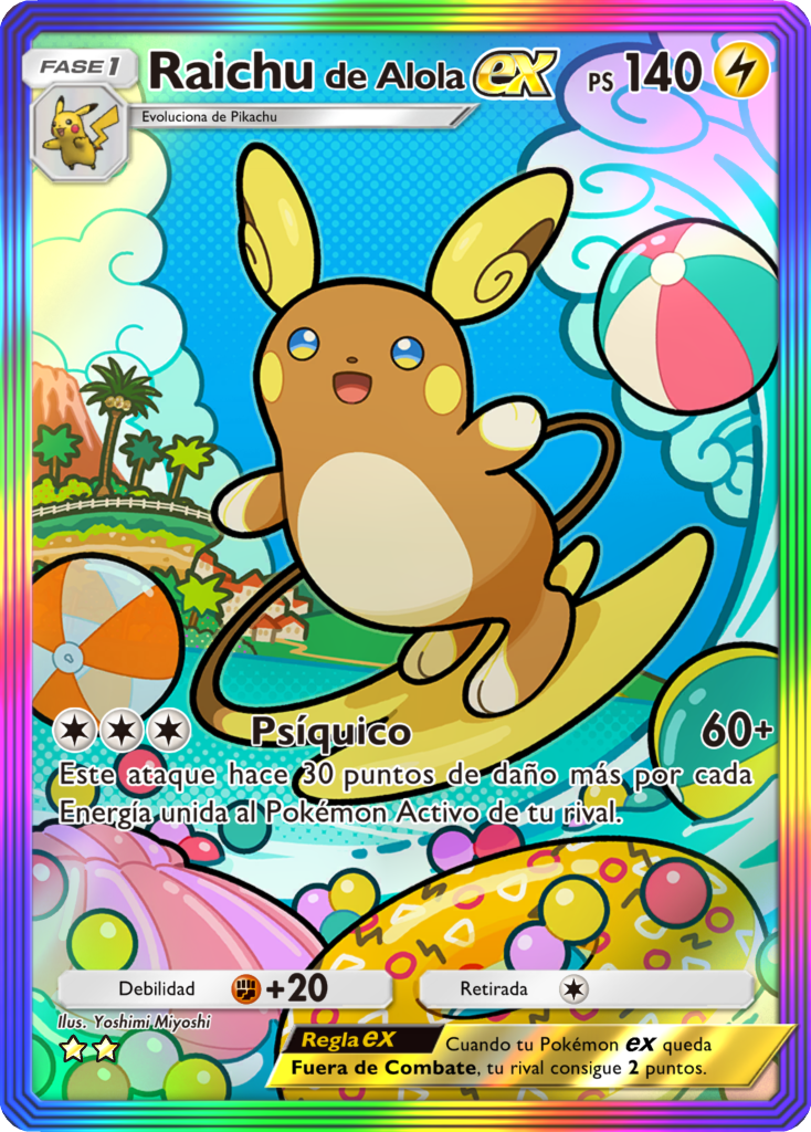 Pok&eacute;mon TCG Pocket Guardianes Celestiales raichu alola