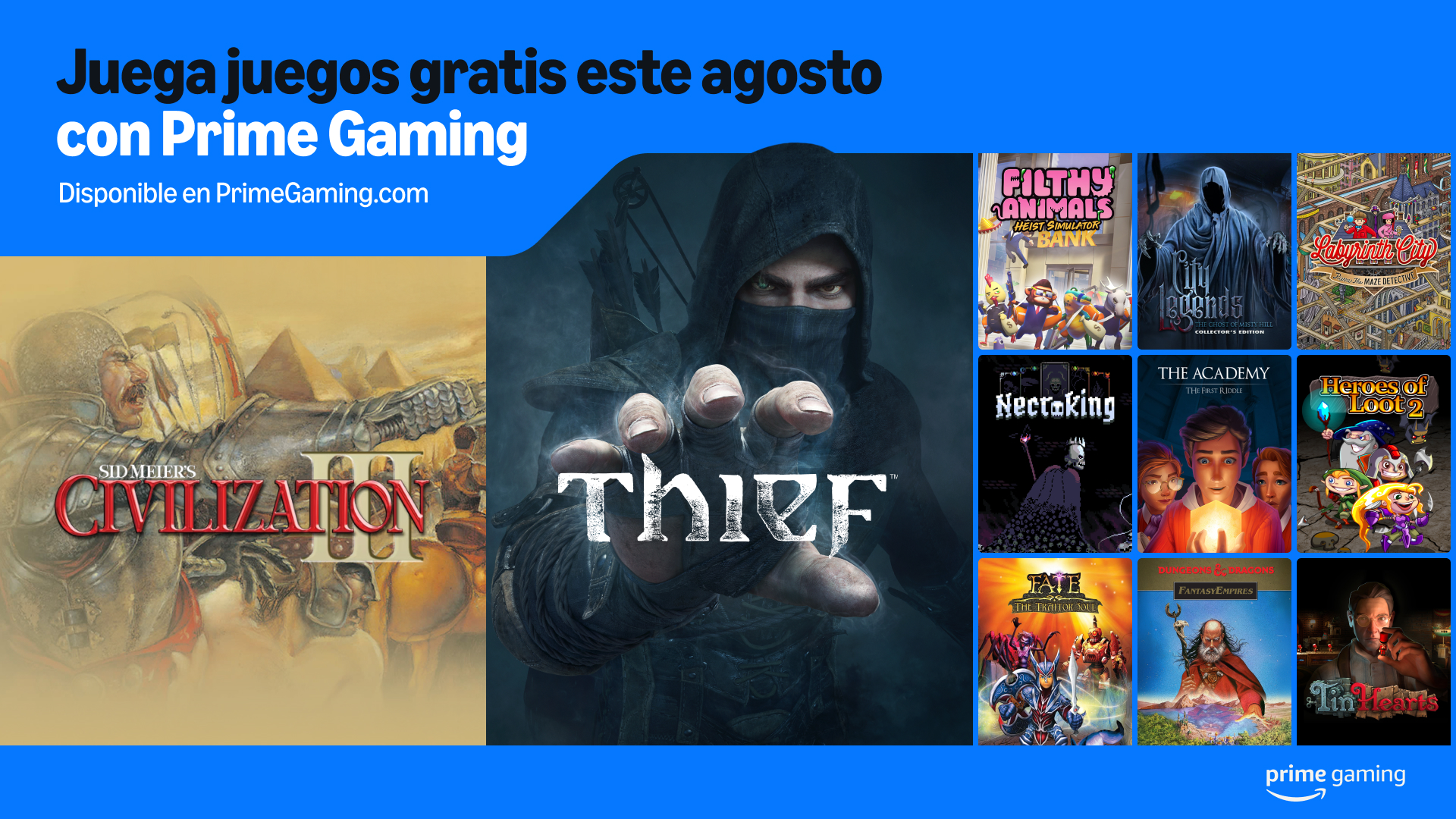 juegos gratis prime gaming agosto 2025