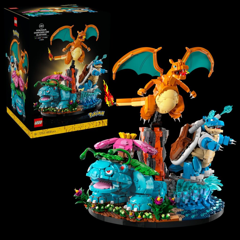 LEGO Pok&eacute;mon Venusaur, Charizard y Blastoise