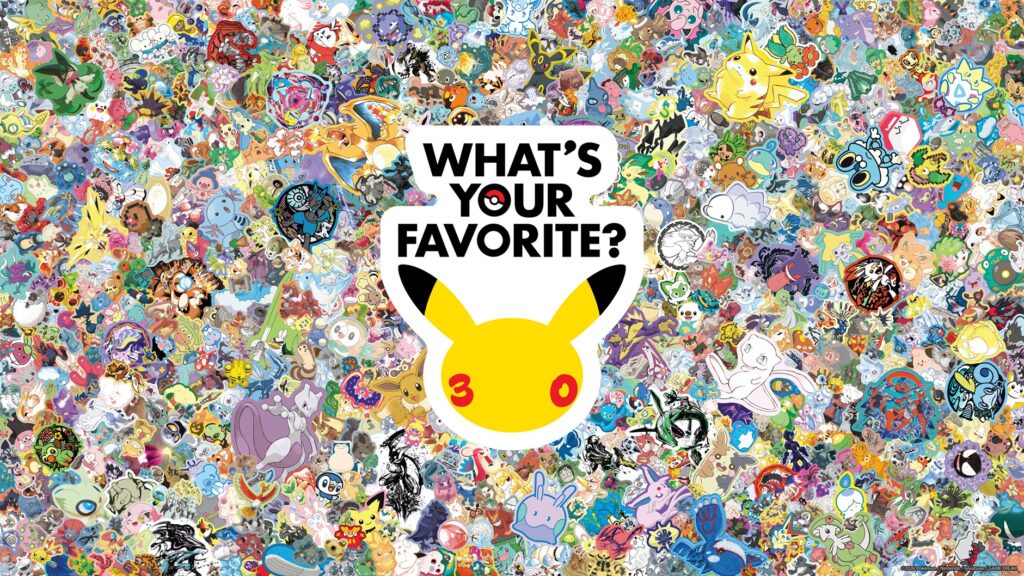 Pokémon reveló su gran campaña "¿Cuál es tu favorito?" que celebra los 30 años de la franquicia pokémon ¿Cuál es tu favorito?