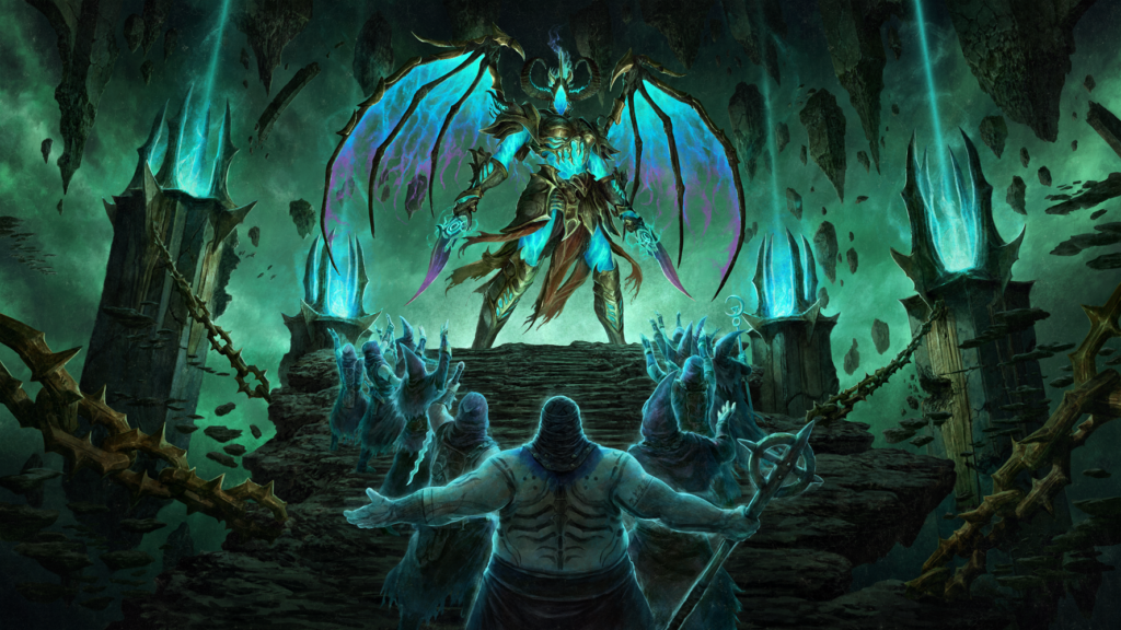 Diablo IV Temporada 14 Conjurador gratis — arte oficial de la Temporada del Despertar de la Muerte