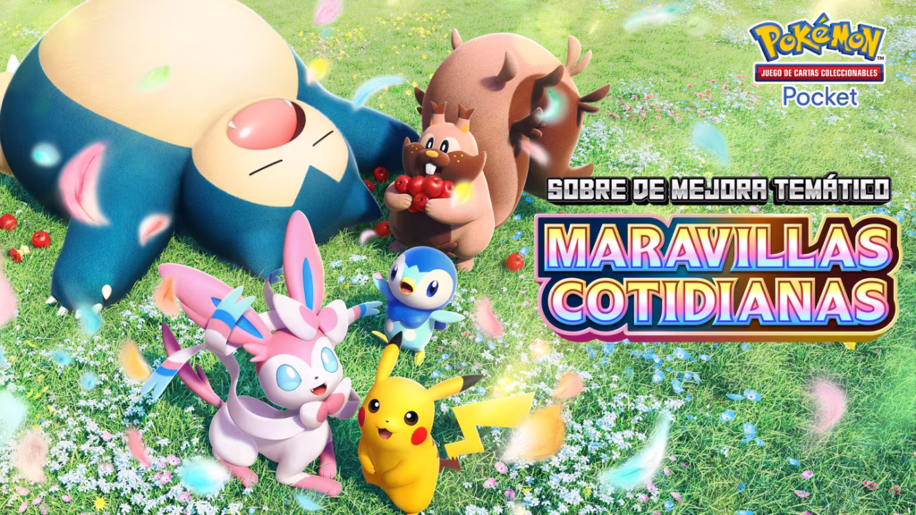 La nueva expansión de JCC Pokémon Pocket, Maravillas Cotidianas, se lanza el 29 de junio JCC Pokémon Pocket Maravillas Cotidianas