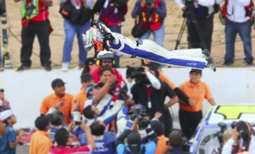 Toño Pérez viene de ganar en San Luis. Foto via NASCAR México