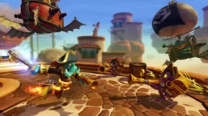 General Skylanders SWAP Force Wash Buckler Top Blast Zone Bottom With Enemies