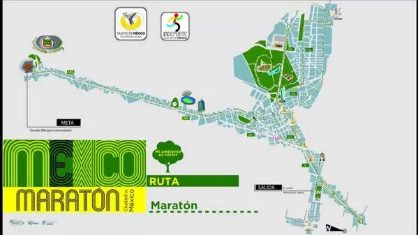 Ruta Oficial para el Maratón de la Ciudad de México 2014