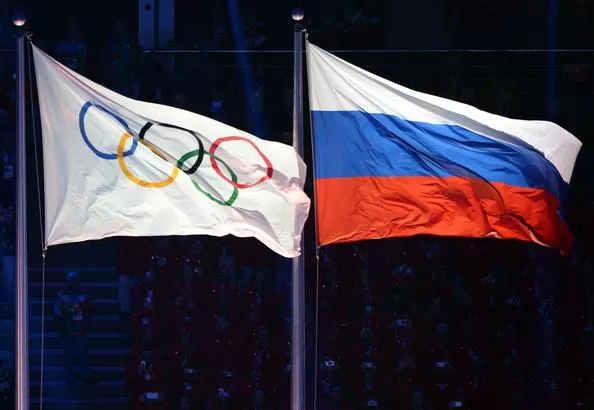 La bandera de Rusia ondeo junto con la bandera de los Juegos Olímpicos  Foto: Juegos Olimpicos