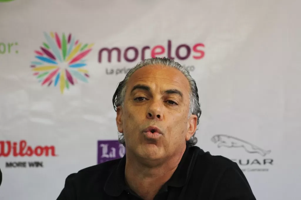 Sergio Campos Director del Torneo se mostró contento al presentar el Morelos Open   Foto: Carlos Torres