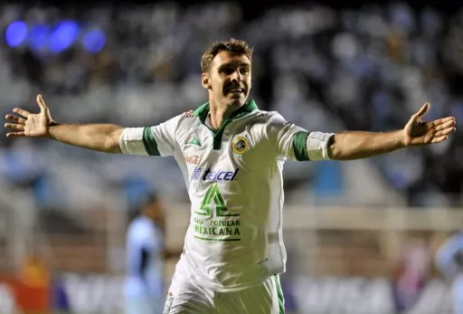 Mauro Boselli celebra su gol ante Bolivar  Foto: Copa Libertadores