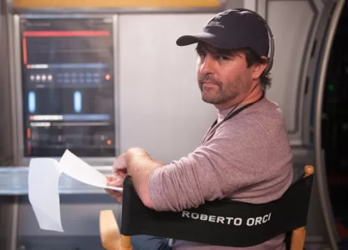 ROBERT ORCI on the set of ENDER'S GAME