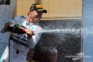 F1 Spanish Gp 2015 Race Winner Nico Rosberg Mercedes Amg F1 Celebrates With The Champagne