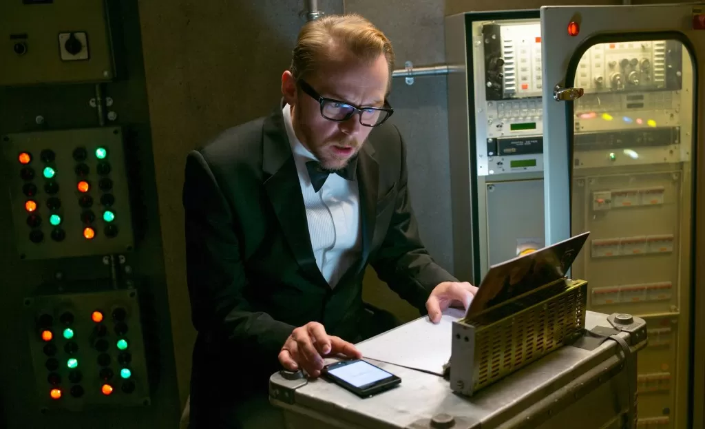 Simon Pegg plays Benji in Mission: Impossible - Rogue Nation from Paramount Pictures and Skydance Productions