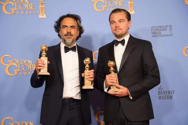 Inarritu DiCaprio GoldenGlobe16