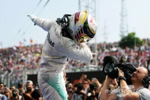 F1 Hungarian Gp 2016 Race Winner Lewis Hamilton Mercedes Amg F1 Celebrates In Parc Ferme