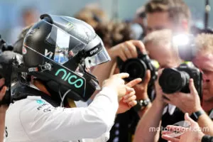 F1 Belgian Gp 2016 Race Winner Nico Rosberg Mercedes Amg F1 Celebrates In Parc Ferme