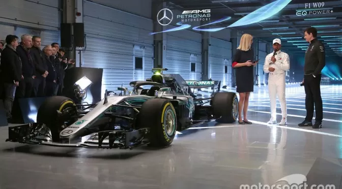 F1 Mercedes Amg F1 W09 Launch 2018 Lewis Hamilton Mercedes Amg F1 Toto Wolff Executive Dir