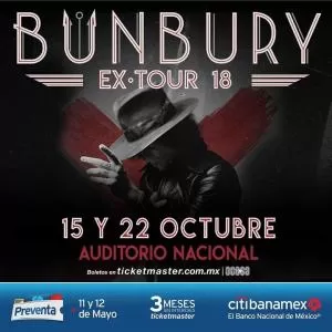 Large Enrique Bunbury Auditorio Nacional 2018