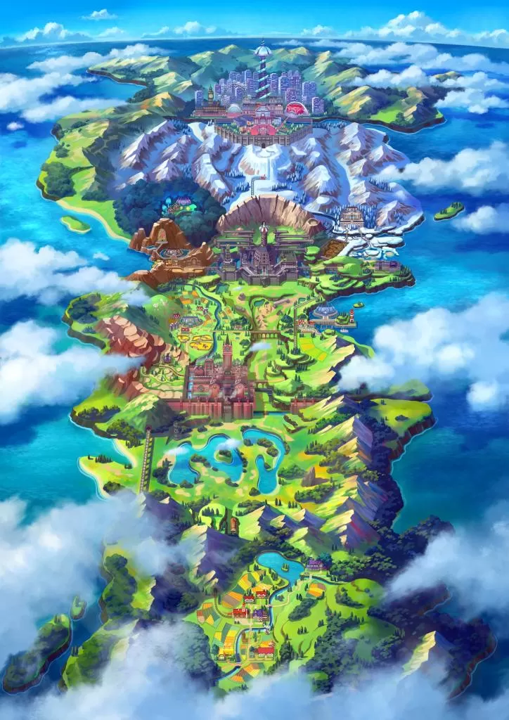 Galar Map Art