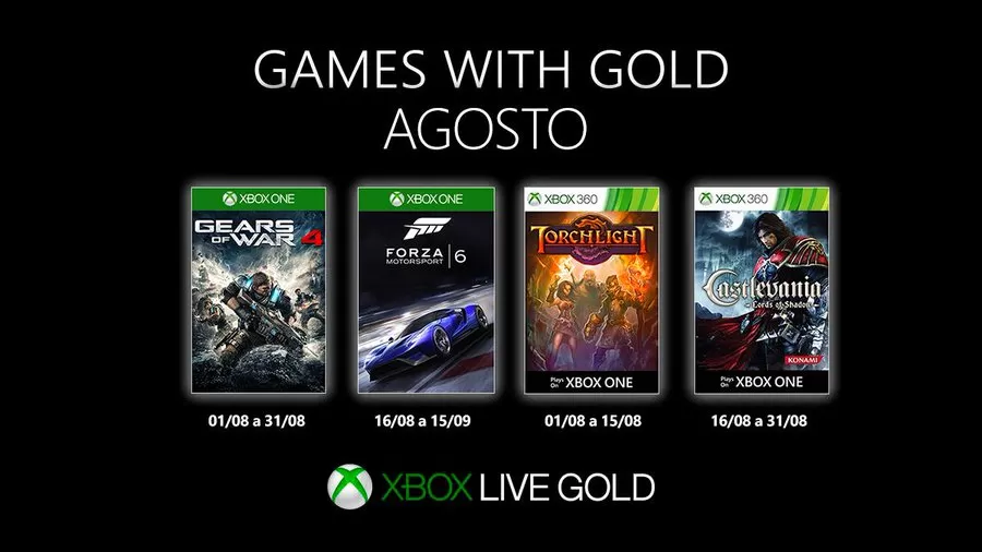 Games With Gold Agosto 2019