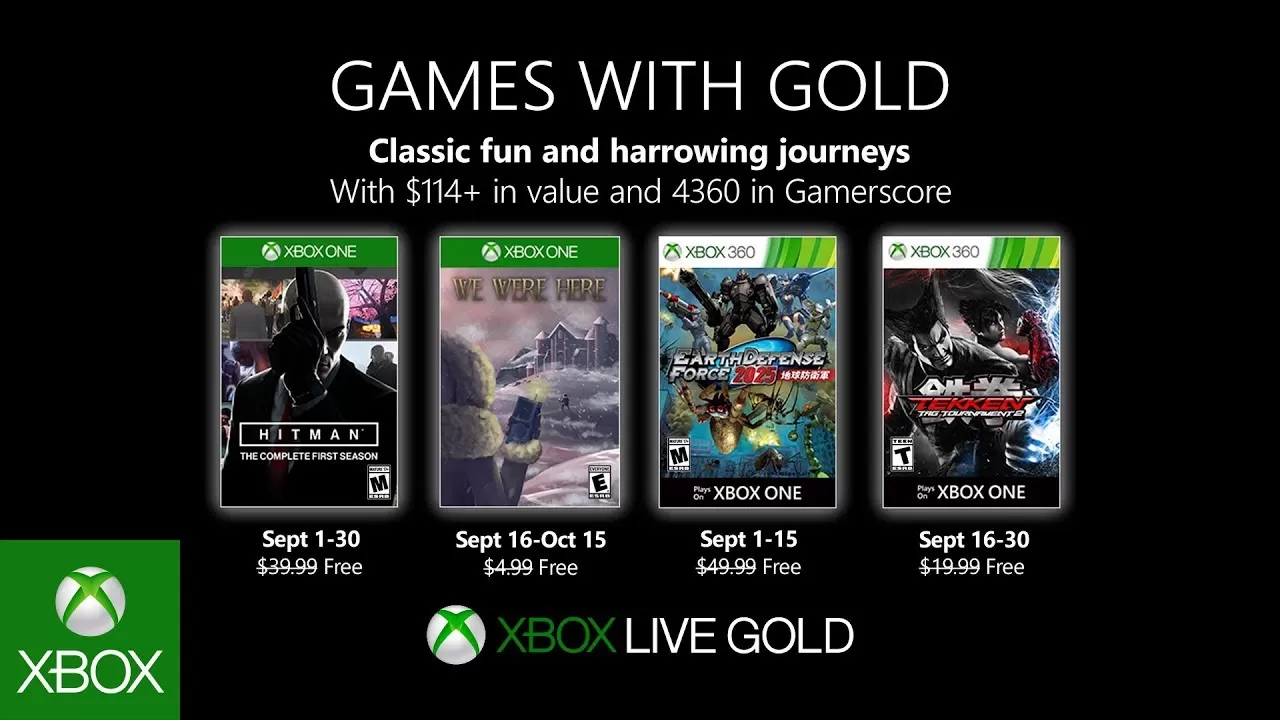 Games With Gold Septiembre 2019