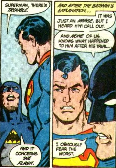 Superman y Batman en ¿De qué trata Crisis en tierras infinitas en Cómic?