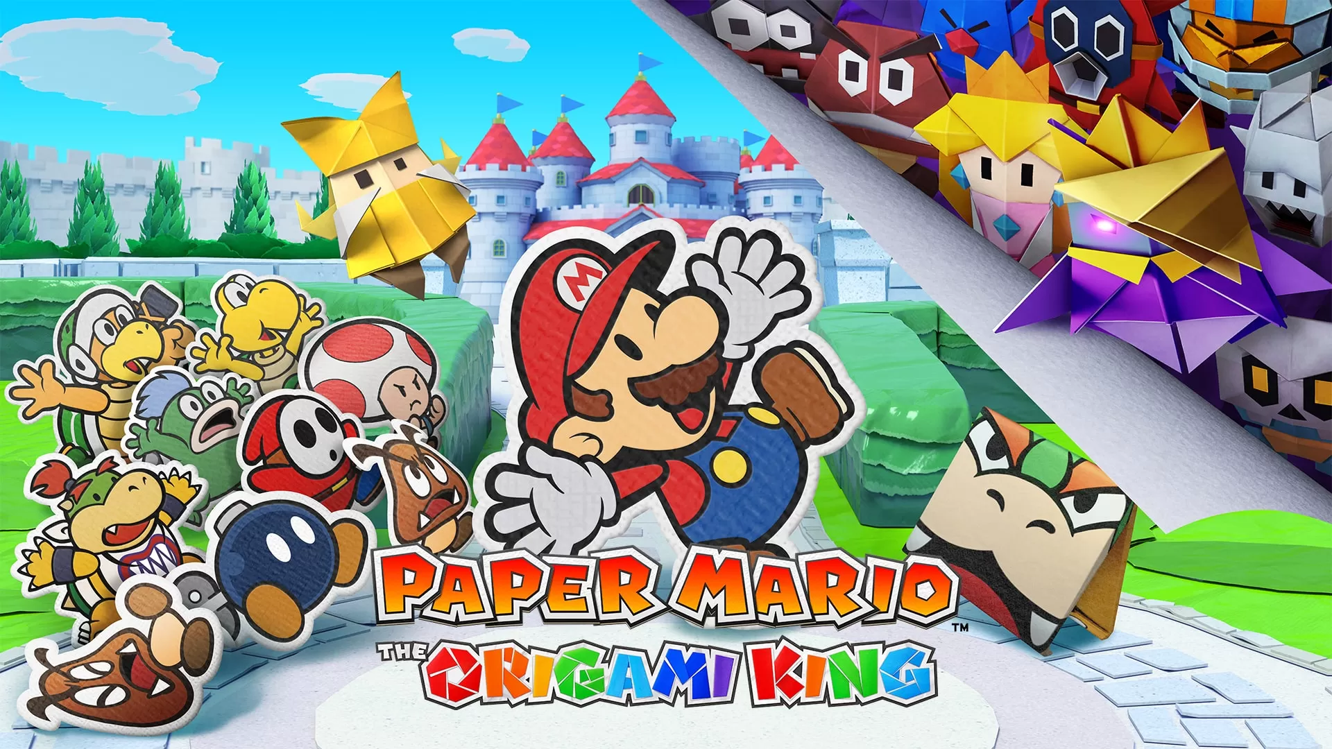 paper mario origami king switch art