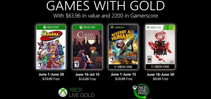 Games with gold junio 2020