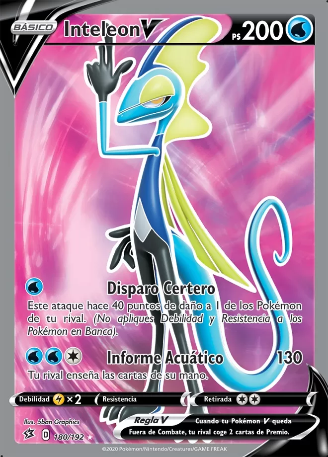 inteleon v tcg pokemon choque rebelde