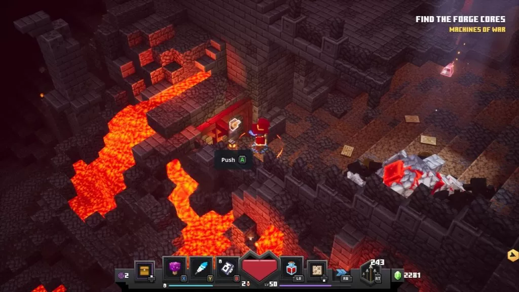 runa fiery forge minecraft dungeons