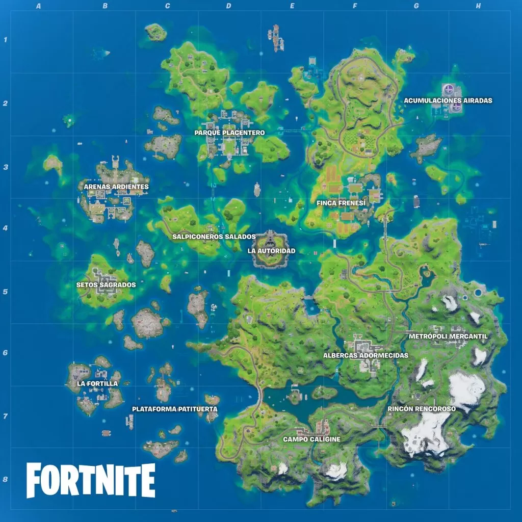 mapa fortnite temporada 3 capitulo 2