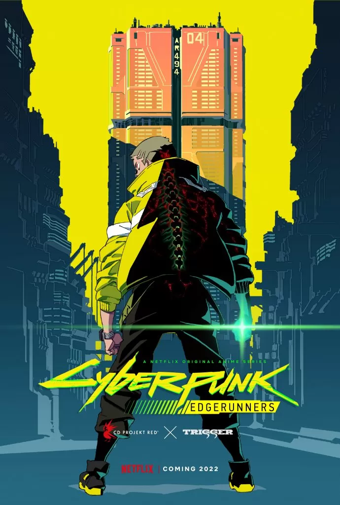 poster studio trigger anime cyberpunk